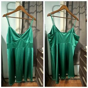 Satins Green Cocktail Dress